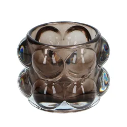 Teelichthalter Glas Bubble 9 x 7 cm