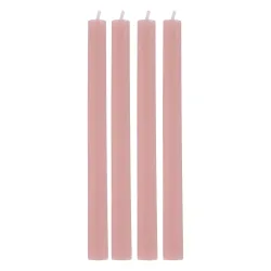Stabkerze 26 cm 4er Set rosa