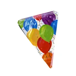 Girlande Fahnenkette Ballone 3.6 m bunt