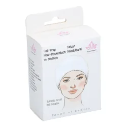 Haar Turban 50 x 20 cm weiss