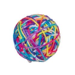Katzenspielzeug Garnball 6 cm bunt