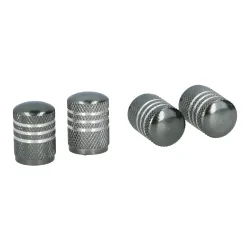 Ventilkappe Aluminium 4er Set silber