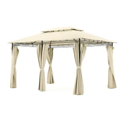 Gartenpavillon AMALIE 4 x 3 m beige