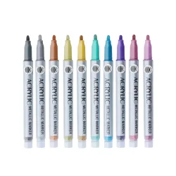Acrylmarker Set Metallic 10-teilig bunt