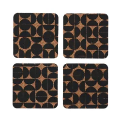 Glasuntersetzer Set Kork 4-teilig