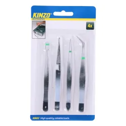 Pinzette Set 4-teilig
