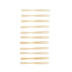 Holzspiess Gabel Bambus 72 Stk.