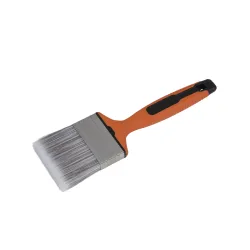 Pinsel flach 7.5 cm orange/schwarz