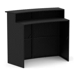 Bartheke Rattan TROPEA schwarz