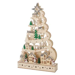 LED Weihnachtsbaum Holz 45 cm
