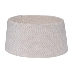 Weihnachtsbaumrock rund 57 cm weiss/gold