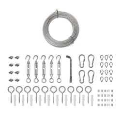 Drahtseil Edelstahl Set 71-teilig 45 m
