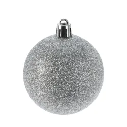 Weihnachtskugel Set 6 cm 35-teilig silber