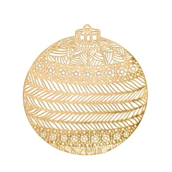 Tischset Platzset Weihnachtskugel rund 38 cm
