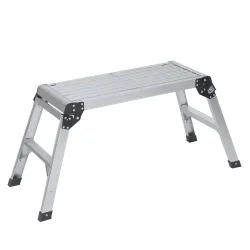 Arbeitsplattform Aluminium klappbar 75 x 30 cm silber