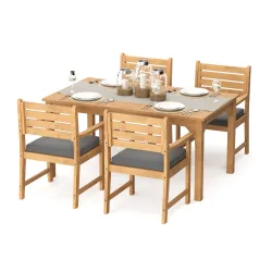 Gartenmöbel Set Holz MONICA 5-teilig