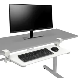 Tastaturablage ausziehbar 65 x 30 cm weiss