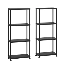 Schwerlastregal 2er Set schwarz 60 x 30 x 133 cm