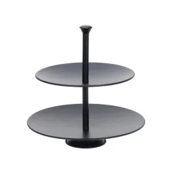 Etagere 2-stöckig 26 cm schwarz
