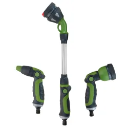 Gartenbrause mit Giessstab Set 3-teilig