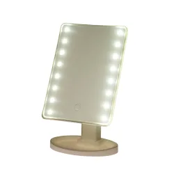 LED Schminkspiegel 26 x 16 cm weiss