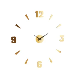 Wanduhr Aufkleber gold/schwarz