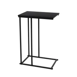 Beistelltisch Metall 40 x 26 x 58 cm schwarz