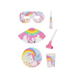 Party Set Einhorn 36-teilig bunt