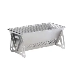 BBQ Holzkohlegrill Campinggrill Edelstahl klappbar