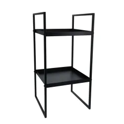 Beistelltisch Eisen 27 x 27 x 54 cm schwarz