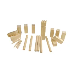 Kubb Wurfspiel Holz 11-teilig natur