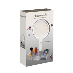 LED Kosmetikspiegel mit Organizer