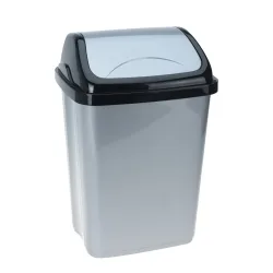 Abfalleimer 10L anthrazit/schwarz