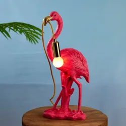 Tischlampe Flamingo 45 cm pink