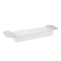 Badewannenablage ausziehbar 55 - 78 cm weiss