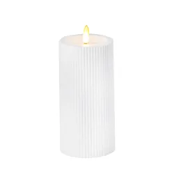LED Kerze 7.5 x 15 cm weiss
