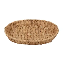 Aufbewahrungskorb oval 35 x 28 x 6 cm natur
