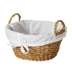 Brotkorb rund 26 cm natur/weiss