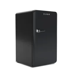 Kühlschrank mit Gefrierfach Retro 90L schwarz