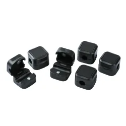 Kabelhalter 6er Set schwarz