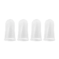 Haustier Fingerzahnbürste Silikon 5 cm 4er Set