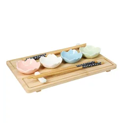 Sushi Set Bambus 9-teilig bunt