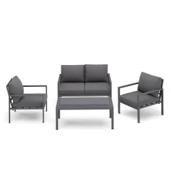 Gartenmöbel Set KAPLAN anthrazit