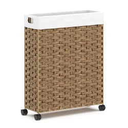 Wäschekorb Rattan 1 Fach 66L braun