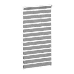 Doppelrollo TOKYO 80 x 160 cm grau