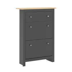 Schuhschrank ARLES 78 x 24 x 108 cm anthrazit