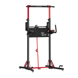 Kraftstation Power Tower klappbar 223 cm schwarz/rot