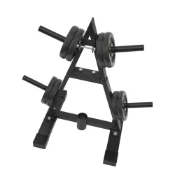 Hantelscheibenständer STATUMEN 4 Aufnahmen 25 mm schwarz