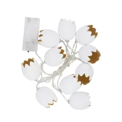 LED Osterdeko Lichterkette 175 cm warmweiss