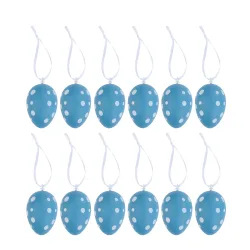 Osterdeko Ostereier 12er Set 6 cm